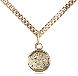 14kt Gold Guardian Angel Medal