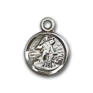Sterling Silver Guardian Angel Pendant