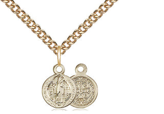 14kt Gold Saint Benedict Medal