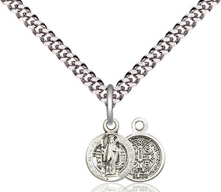 Pewter Saint Benedict Medal Religious and Catholic Jewelry