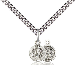 Pewter Saint Benedict Medal Religious and Catholic Jewelry