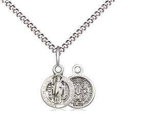 Sterling Silver Saint Benedict Medal Religious and Catholic Jewelry