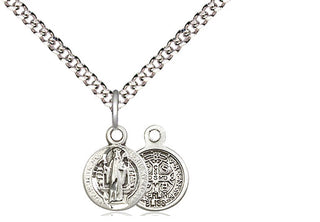 Sterling Silver Saint Benedict Medal Religious and Catholic Jewelry
