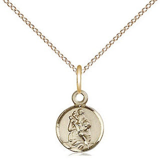 14kt Gold Saint Christopher Medal