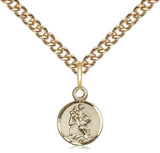 14kt Gold Saint Christopher Medal