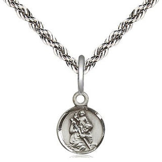 Sterling Silver Saint Christopher Medal Religious and Catholic Jewelry