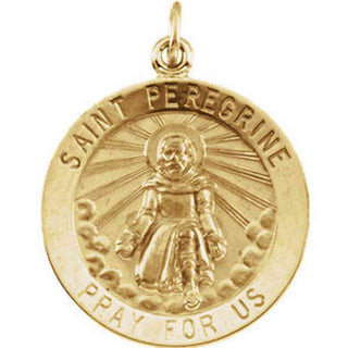 14K Yellow Gold St. Peregrine Pendant