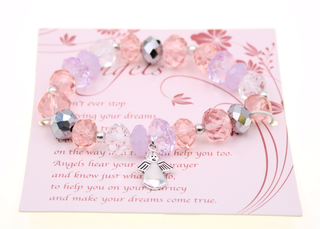 4-pack - Angel Bracelet with attached Prayer Card