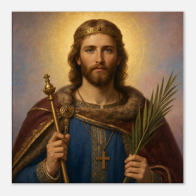 St. Oswald of Northumbria - Devotional Canvas