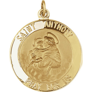 14K Yellow Gold St. Anthony Pendant