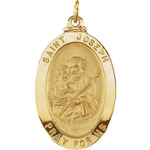 14K Yellow Gold St. Joseph Pendant