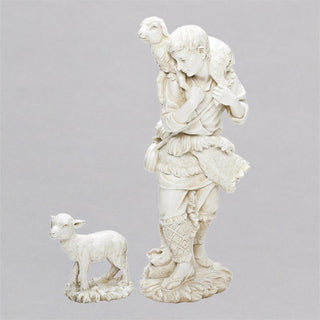 27-Inch Scale 2-Piece Shepherd/Lamb W/ Nativity 23.75-Inch