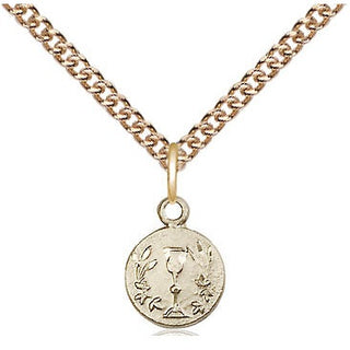14kt Gold Filled Communion Chalice Medal Religious and Catholic Jewelry