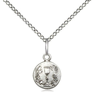 Sterling Silver Communion Chalice Medal Religious and Catholic Jewelry