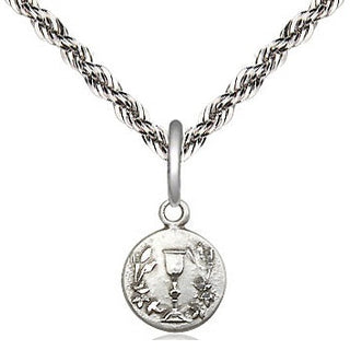 Sterling Silver Communion Chalice Medal Religious and Catholic Jewelry