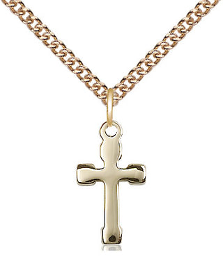 14kt Gold Filled Cross Medal Religious and Catholic Jewelry