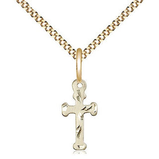 14kt Gold Filled Cross Medal Religious and Catholic Jewelry