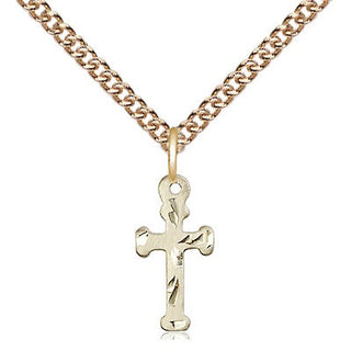 14kt Gold Filled Cross Medal Religious and Catholic Jewelry