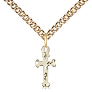 14kt Gold Filled Cross Medal Religious and Catholic Jewelry
