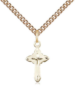 14kt Gold Cross Medal