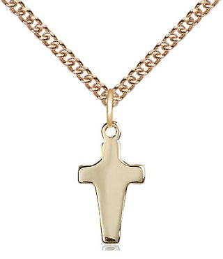 14kt Gold Filled Cross Medal Religious and Catholic Jewelry