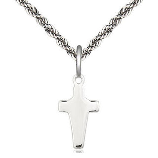 Sterling Silver Cross Medal Religious and Catholic Jewelry