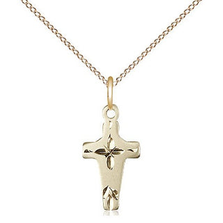 14kt Gold Filled Cross Medal Religious and Catholic Jewelry