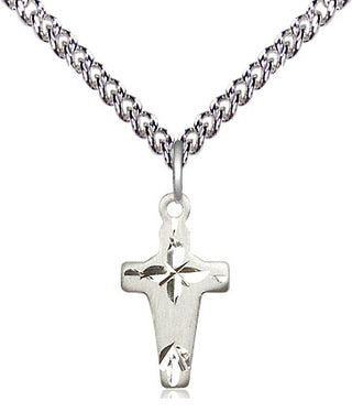 Sterling Silver Cross Medal Religious and Catholic Jewelry