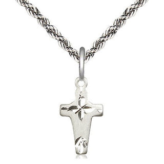 Sterling Silver Cross Medal Religious and Catholic Jewelry