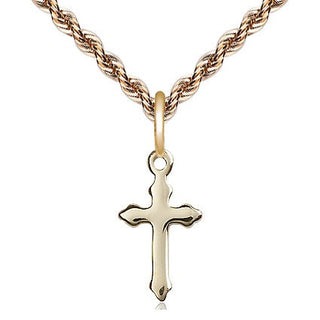 14kt Gold Cross Medal