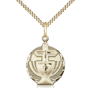 14kt Gold Filled Communion Medal Religious Jewelry