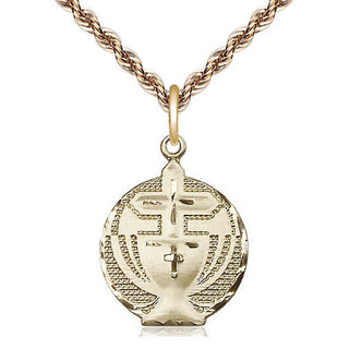 14kt Gold Filled Communion Medal Religious Jewelry