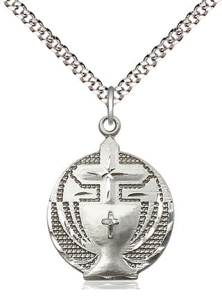 Sterling Silver Communion Medal Religious Jewelry