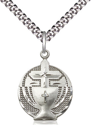 Sterling Silver Communion Medal Religious Jewelry