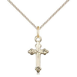 14kt Gold Cross Medal