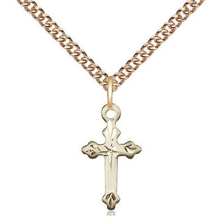14kt Gold Cross Medal