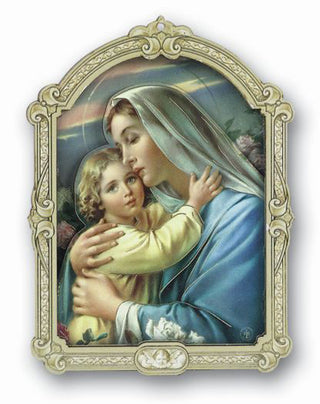 Cathedral 5"3D Plaque Madonna With Child