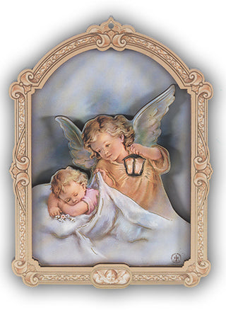 Cathedral 5"3D PlaqueGuardian Angel With Lantern