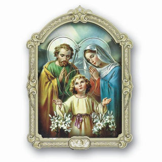 Cathedral 5" 3D Plaque Of Holy Family