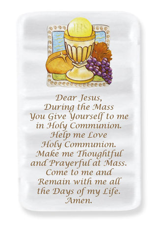 Communion Pearlized White Plaque