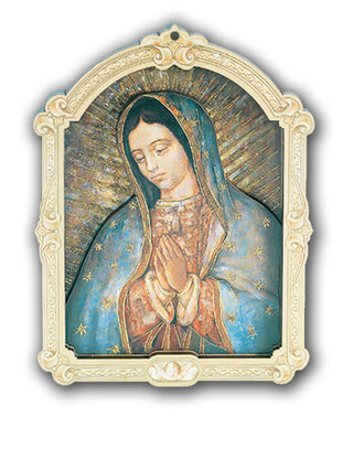 9"3D Cathedral PlaqueOur Lady Of Guadalupe
