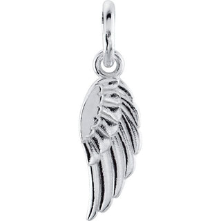 14K White Posh Mommy Angel Wing Charm/Pendant