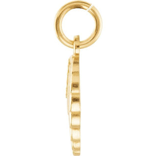 14K Yellow Posh Mommy Angel Wing Charm/Pendant