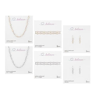 24-Piece Set Child Cross Jewelry With Display: 6-Inch/15-Inch