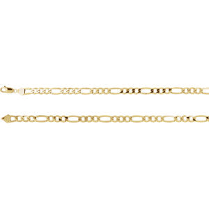 7-inch Figaro Bracelet - 14K Yellow Gold