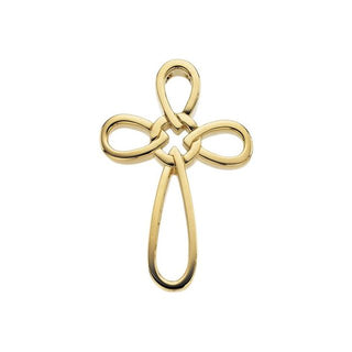 14K Yellow 34.25x24 mm Cross Pendant
