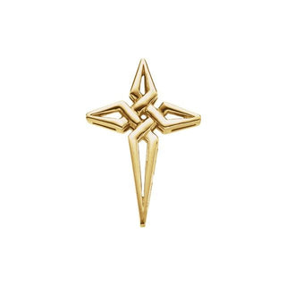 10K Yellow Cross Pendant