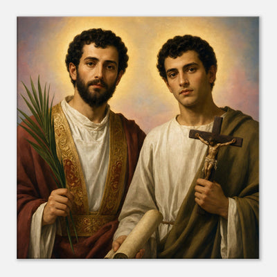St. Marcellinus and St. Peter - Devotional Canvas