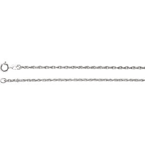 24-inch Rope Chain with Spring Ring - Sterling Silver