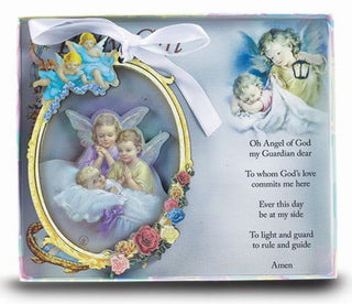 4.5" 3D Wooden Baby Crib Medal
